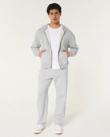 Boxy Zip-Up Hoodie