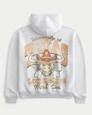 Boxy University of Texas Longhorns Graphic Hoodie