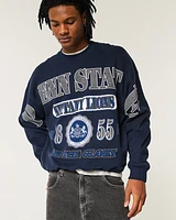 Boxy Penn State Nittany Lions Graphic Crew Sweatshirt