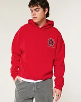 Boxy Ohio State Buckeyes Graphic Hoodie