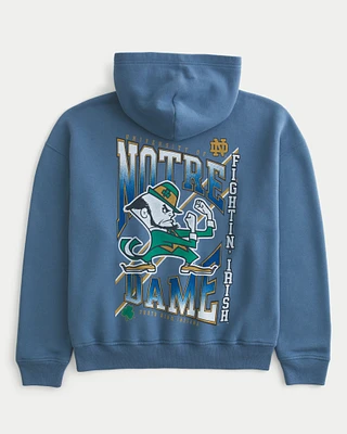 Boxy University of Notre Dame Graphic Hoodie