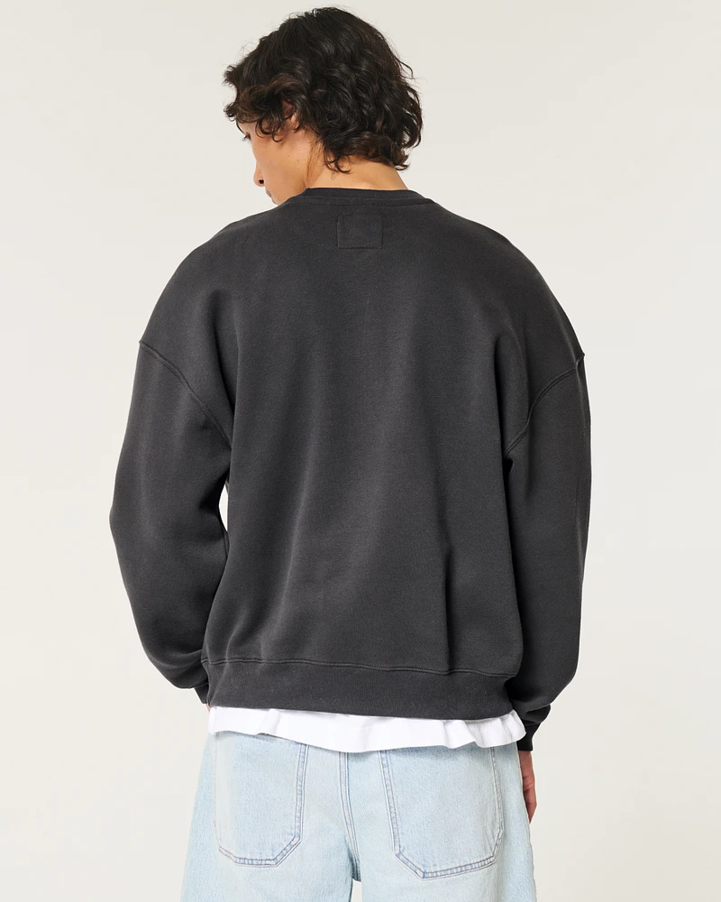 Boxy USC Athletics Graphic Crew Sweatshirt