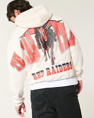 Boxy Texas Tech Graphic Hoodie