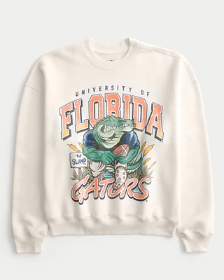 Boxy University of Florida Gators Graphic Crew Sweatshirt