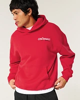 Boxy University of Cincinnati Bearcats Graphic Hoodie