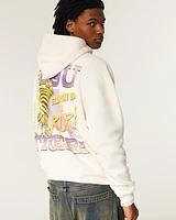 Boxy LSU Tigers Graphic Hoodie