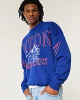 Boxy University of Arizona Wildcats Graphic Crew Sweatshirt