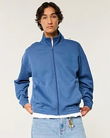 Boxy Fleece Track Jacket