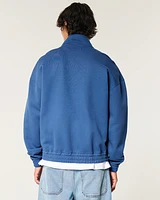 Boxy Fleece Track Jacket