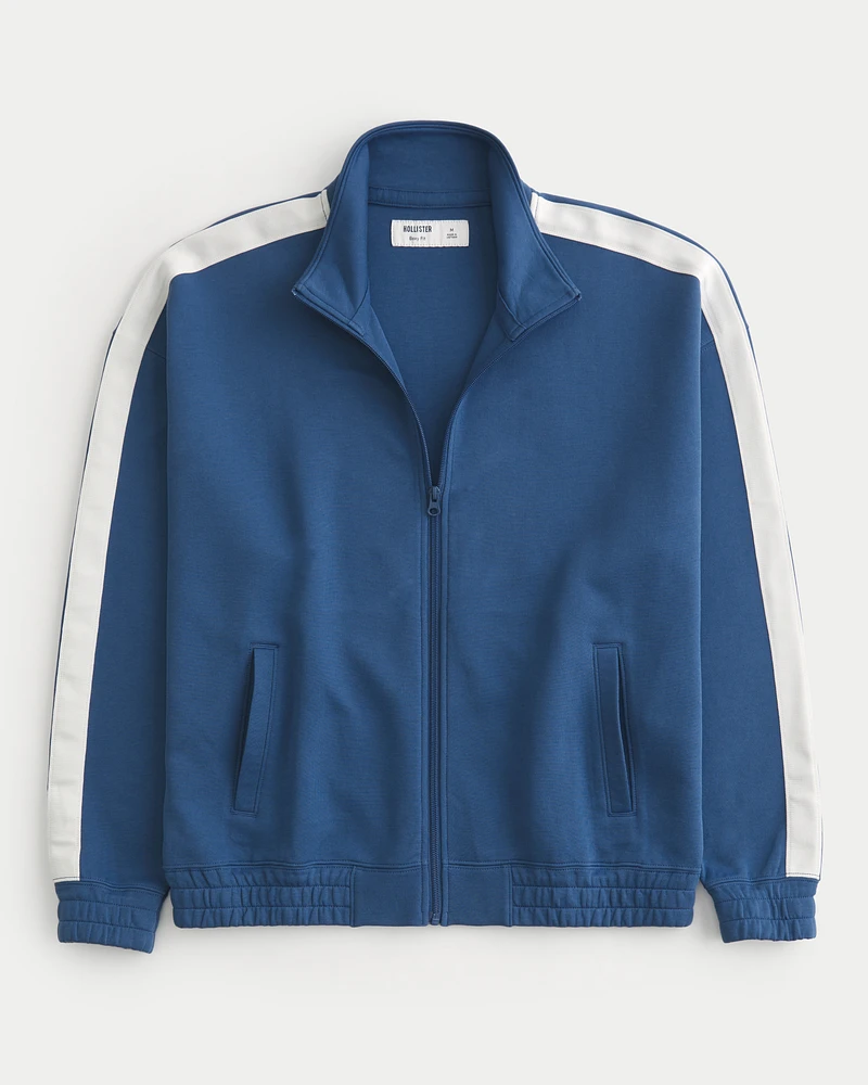 Boxy Fleece Track Jacket