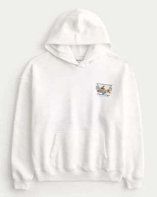 Boxy Puerto Viejo Graphic Hoodie