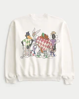 Boxy Looney Tunes Golf Graphic Crew Sweatshirt