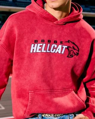 Boxy Dodge Hellcat Graphic Hoodie