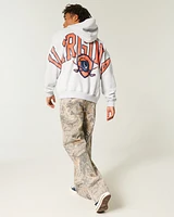 Boxy Zip-Up University of Virginia Graphic Hoodie