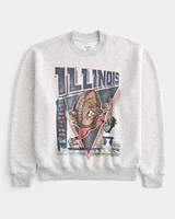 University of Illinois Fighting Illini Graphic Crew Sweatshirt