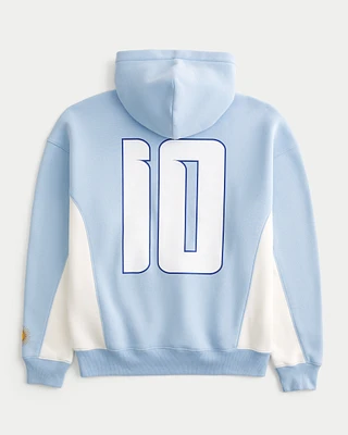 Boxy Argentine Football Association Graphic Hoodie