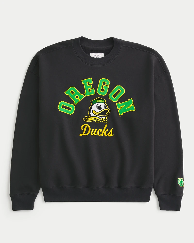 Oregon Ducks Graphic Crew Sweatshirt