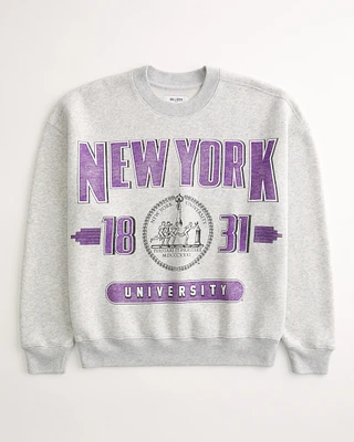New York University Graphic Crew Sweatshirt