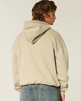 Boxy Dana Point Graphic Zip-Up Hoodie