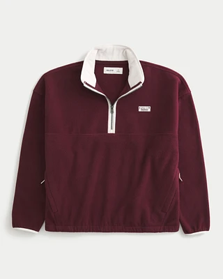 Thermal Fleece Half-Zip Sweatshirt