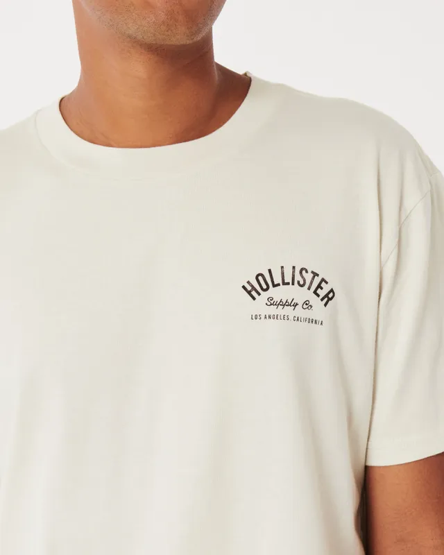 Hollister Co. CHERRY BLOSSOM - Print T-shirt - white 