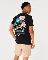Relaxed Floral Logo Graphic Tee