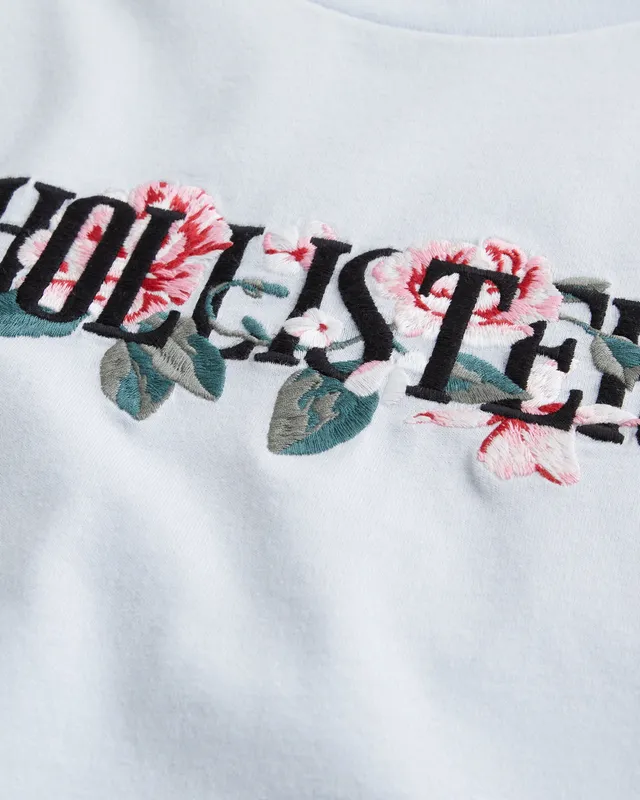 Hollister Relaxed Long-Sleeve Scenic Logo Graphic Tee