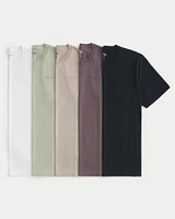 Relaxed Logo Crew T-Shirt 5-Pack