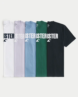 Relaxed Logo Graphic Tee 5-Pack