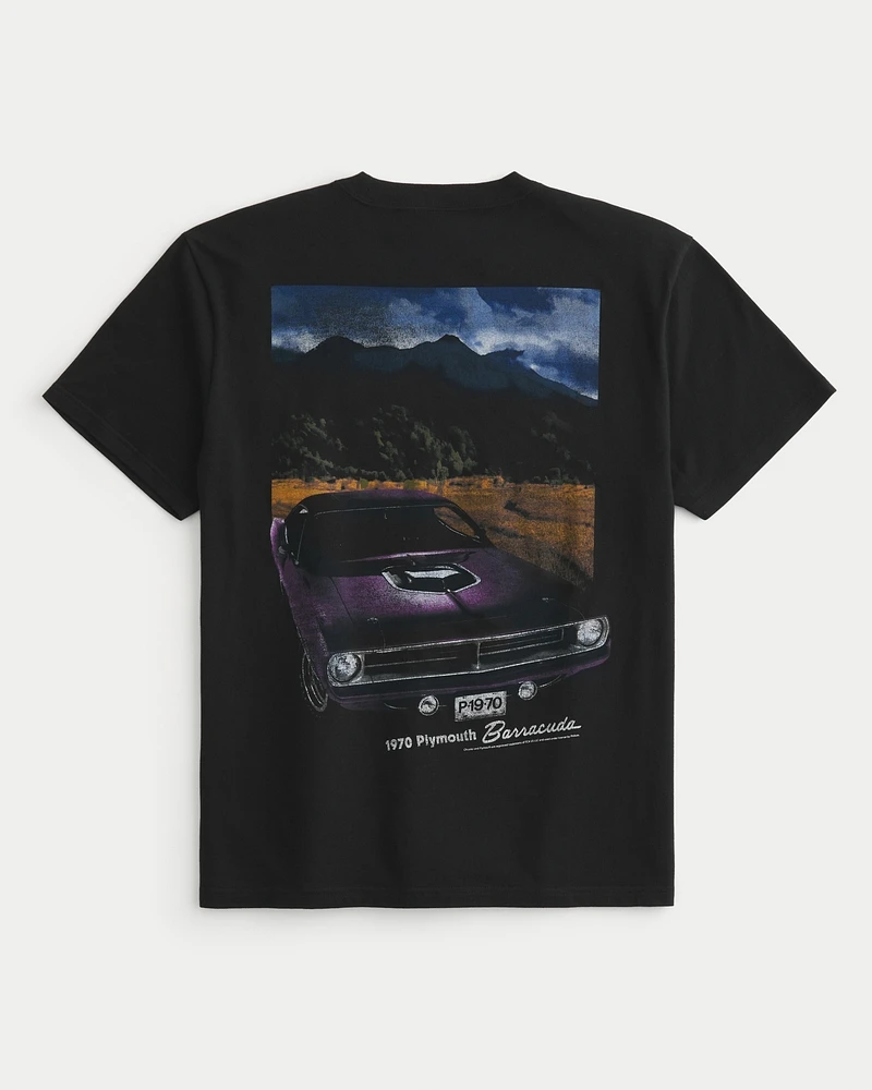 Relaxed Plymouth Barracuda Graphic Tee