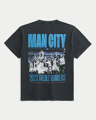 Relaxed Manchester City Graphic Tee