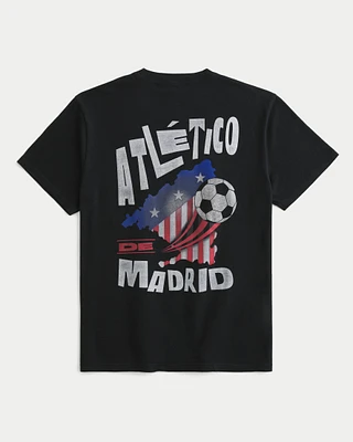 Relaxed Atlético de Madrid Graphic Tee