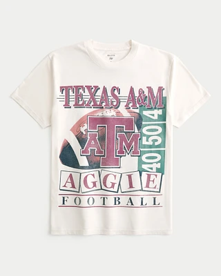 Relaxed Texas A&M Aggies Football Graphic Tee