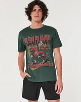 Relaxed University of Miami Hurricanes Graphic Tee