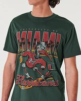 Relaxed University of Miami Hurricanes Graphic Tee