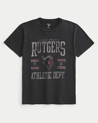 Relaxed Rutgers University Graphic Tee