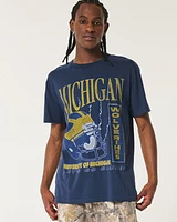 Relaxed University of Michigan Wolverines Graphic Tee