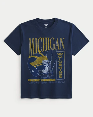 Relaxed University of Michigan Wolverines Graphic Tee