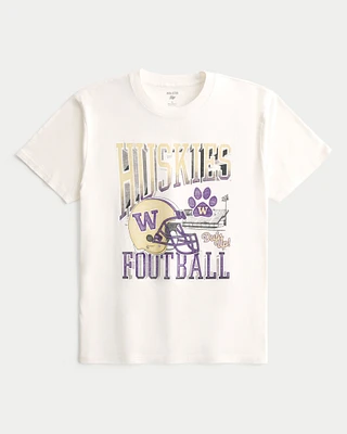 Relaxed University of Washington Huskies Graphic Tee