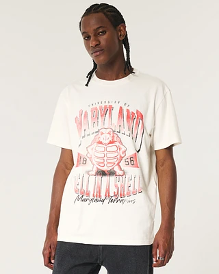 Relaxed University of Maryland Terrapins Graphic Tee