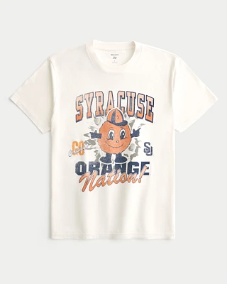 Relaxed Syracuse University Orange Graphic Tee