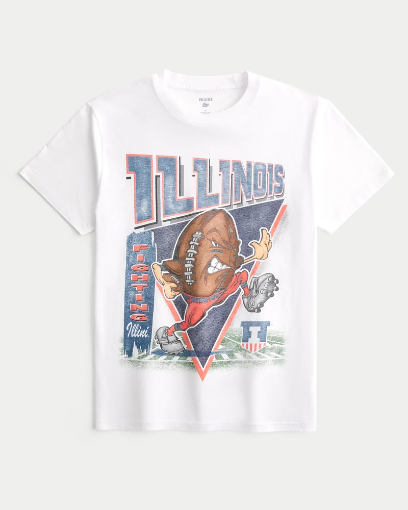 Relaxed Illinois Fighting Illini Graphic Tee