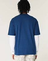 Boxy Heavyweight Logo Crew T-Shirt