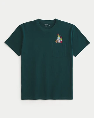 Relaxed The Grinch Graphic Pocket Tee