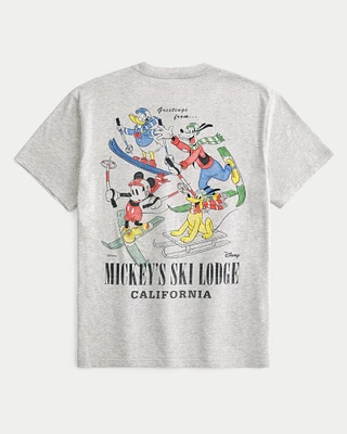 Relaxed Mickey's Ski Lodge Graphic Tee