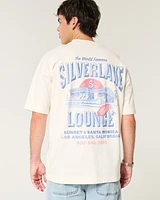 Boxy Heavyweight Silverlake Lounge Graphic Tee