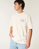 Boxy Heavyweight Silverlake Lounge Graphic Tee