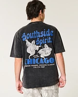 Boxy Heavyweight Southside Spirits Chicago Graphic Tee