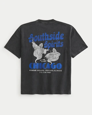 Boxy Heavyweight Southside Spirits Chicago Graphic Tee