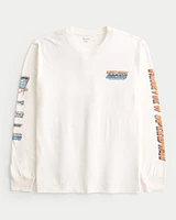 Relaxed Long-Sleeve Fairview Speedway Graphic Tee